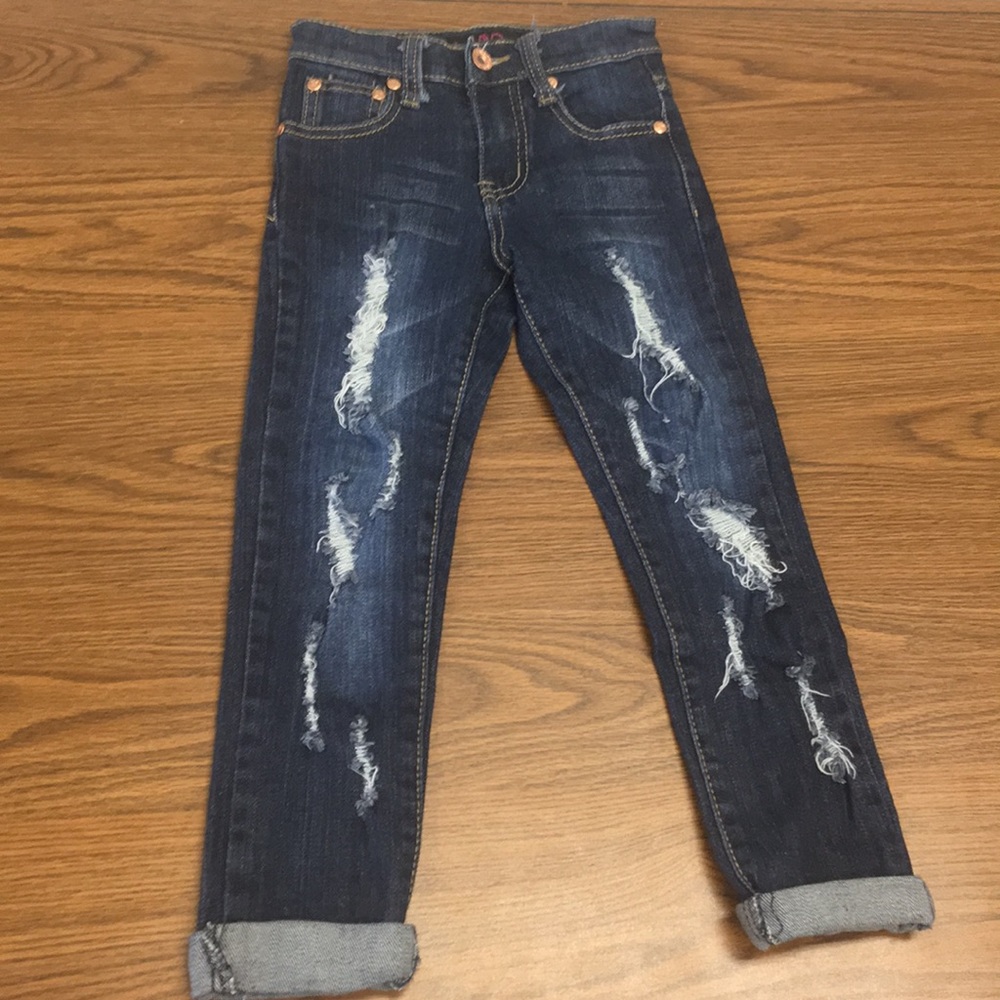 Distressed Girls Jeans